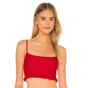 Tularosa Bali Top in Fiery Red